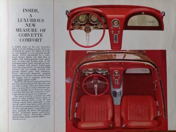 Chevrolet Corvette Modelprogram 1963 Carbrochure (4078)